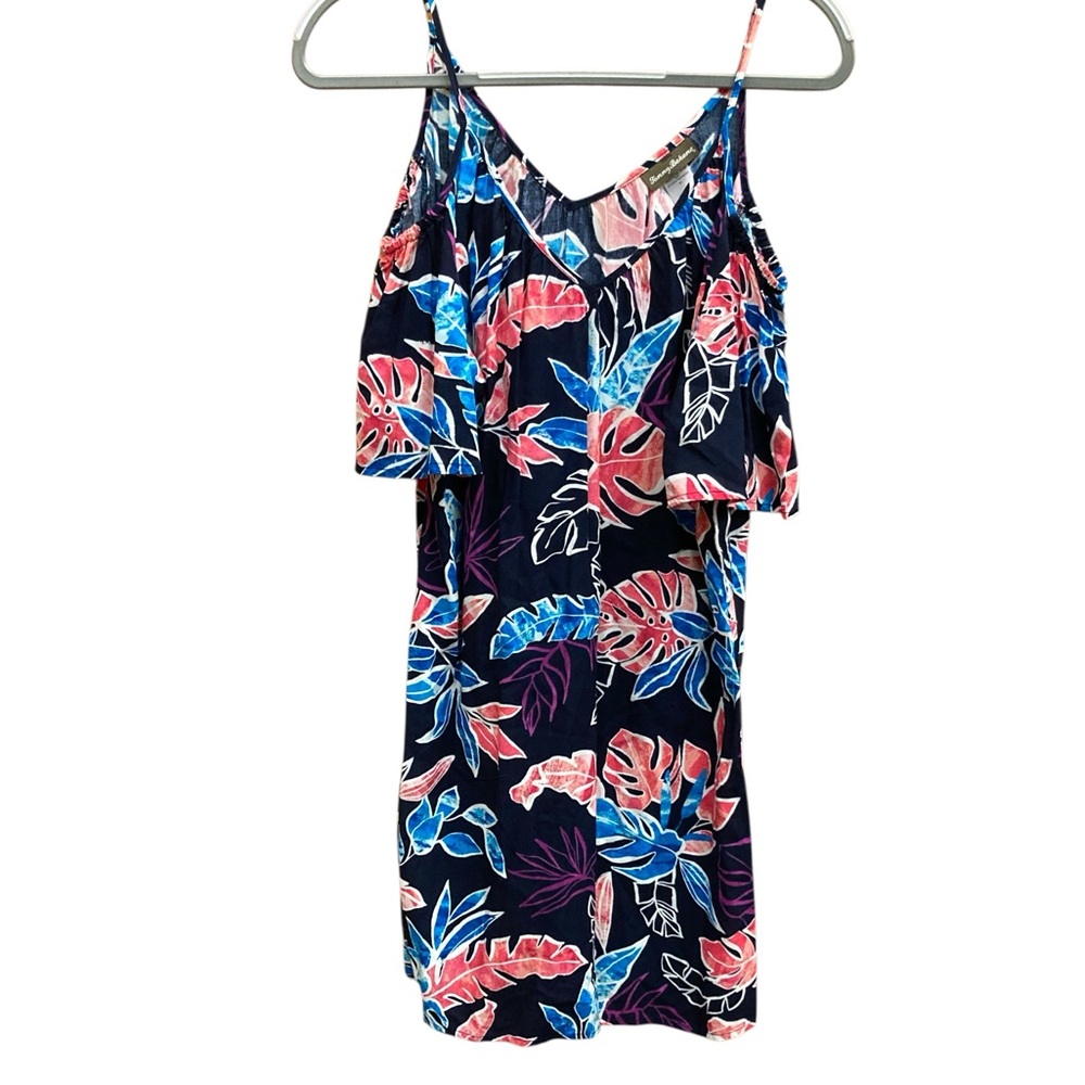 Tommy Bahama midi floral small open shoulder dress
